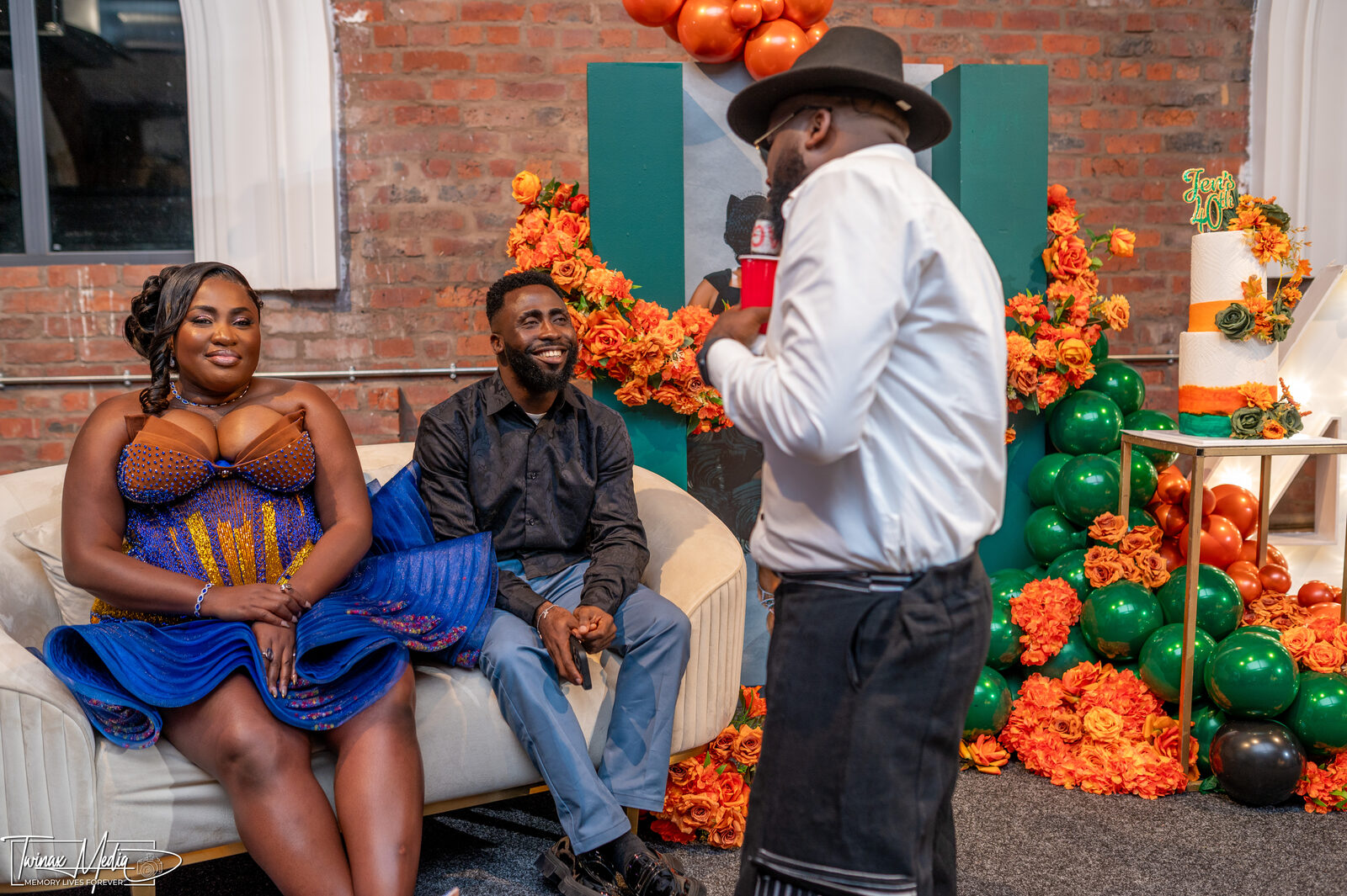 On the mic at an event